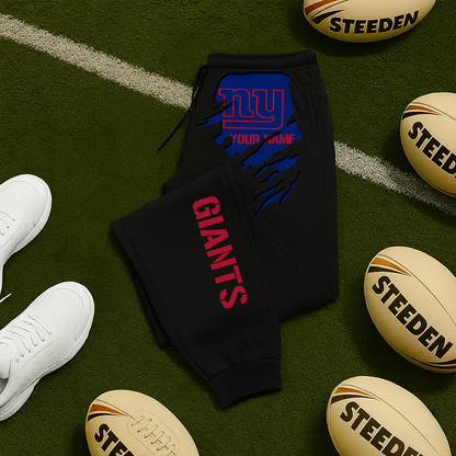 LIMITED EDITION - NEW PERSONALIZED NFL32 NYG NEW YORK GIANTS JOGGERS