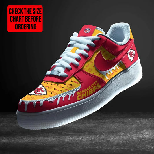 [SPECIAL OFFER] NEW CUSTOMIZED NFL01 KCC KANSAS CITY CHIEFS AF1 SHOES