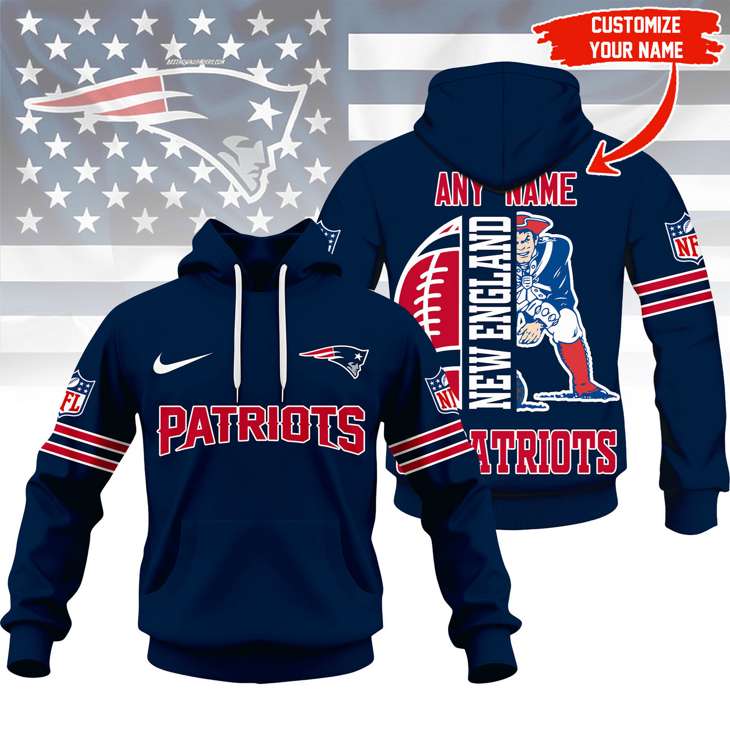 LIMITED EDITION - NEW CUSTOMIZED NFL27 NEP NEW ENGLAND PATRIOTS T-SHIRT, HOODIE, ZIP HOODIE