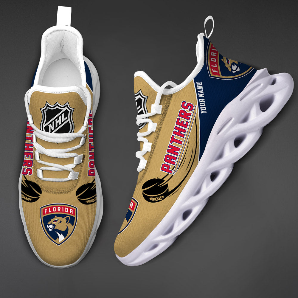 LIMITED EDITION - NEW CUSTOMIZED NHL01 FPT FLORIDA PANTHERS CLUNKY SNEAKERS