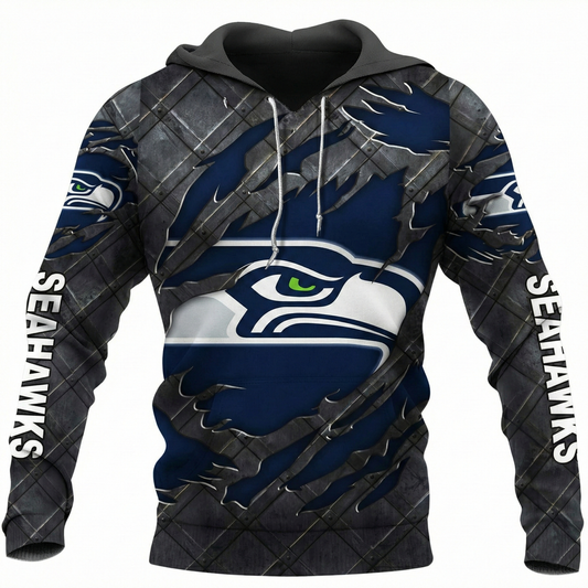 LIMITED EDITION - NEW CUSTOMIZED NFL06 SSH SEATTLE SEAHAWKS UNISEX T-SHIRT, POLO, HOODIE & JACKETS