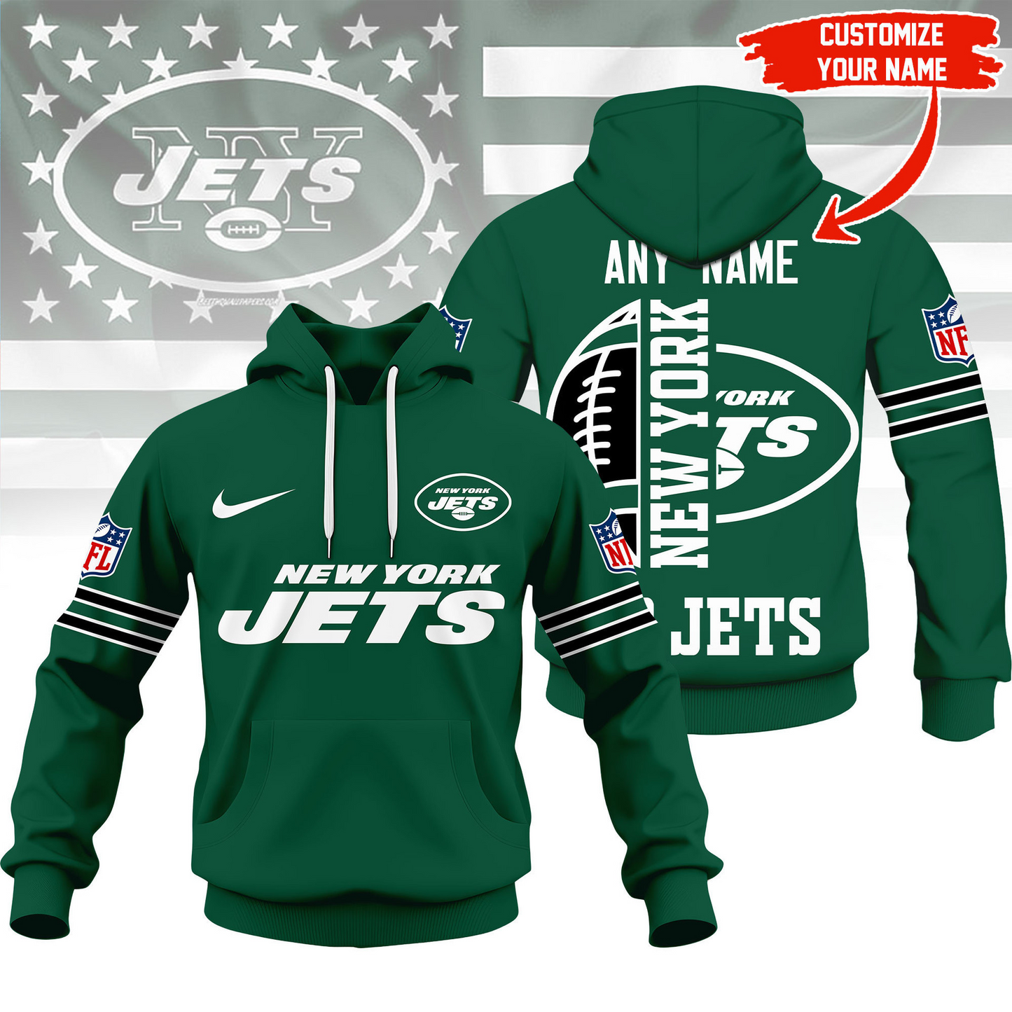 LIMITED EDITION - NEW CUSTOMIZED NFL25 NYJ NEW YORK JETS T-SHIRT, HOODIE, ZIP HOODIE