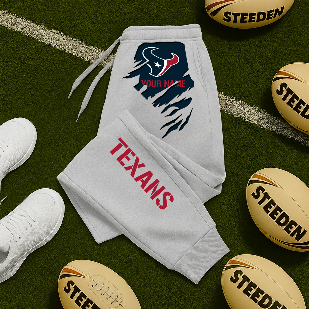LIMITED EDITION - NEW PERSONALIZED NFL15 HTT HOUSTON TEXANS JOGGERS