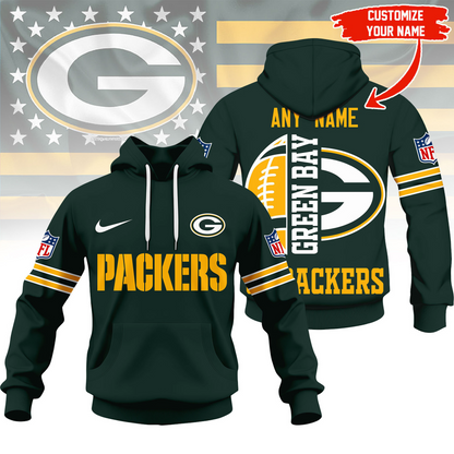 LIMITED EDITION - NEW CUSTOMIZED NFL08 GBP GREEN BAY PACKERS T-SHIRT, HOODIE, ZIP HOODIE