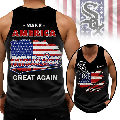 LIMITED EDITION - NEW CUSTOMIZED MLB26 CWS CHICAGO WHITE SOX UNISEX TANK TOP