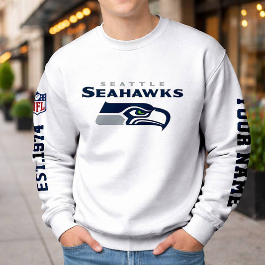 LIMITED EDITION - NEW CUSTOMIZED NFL06 SSH SEATTLE SEAHAWKS UNISEX T-SHIRT, POLO, HOODIE & JACKETS