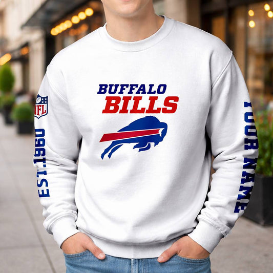 LIMITED EDITION - NEW CUSTOMIZED NFL03 BFB BUFFALO BILLS UNISEX T-SHIRT, POLO, HOODIE & JACKETS