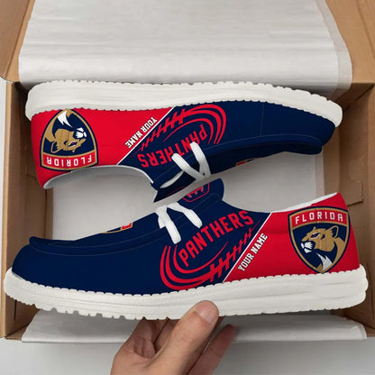 [SUPER SALE] NEW CUSTOMIZED NHL01 FPT FLORIDA PANTHERS PREMIUM LOAFER SHOES