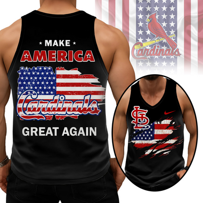 LIMITED EDITION - NEW CUSTOMIZED MLB24 SLC ST. LOUIS CARDINALS UNISEX TANK TOP