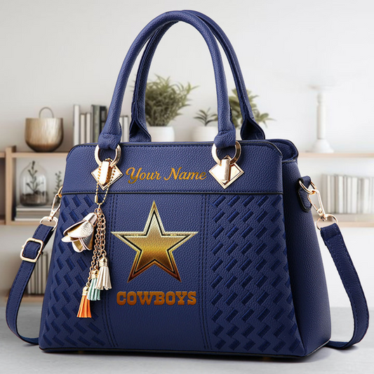 LIMITED EDITION - NEW CUSTOMIZED NFL21 DCB DALLAS COWBOYS LUXURY HANDBAG IN MULTIPLE COLORS