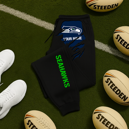 LIMITED EDITION - NEW PERSONALIZED NFL06 SSH SEATTLE SEAHAWKS JOGGERS