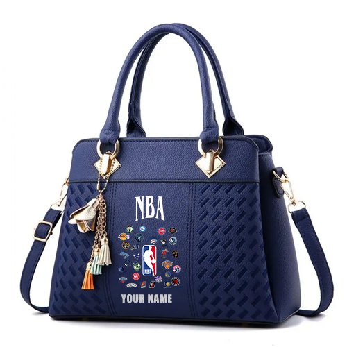 LIMITED EDITION - NEW CUSTOMIZED NBA32 NBA ALL TEAMS ZIP HANDBAG MULTICOLOR