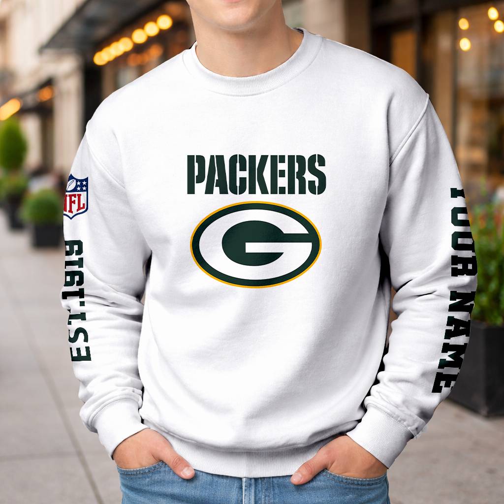 LIMITED EDITION - NEW CUSTOMIZED NFL08 GBP GREEN BAY PACKERS UNISEX T-SHIRT, POLO, HOODIE & JACKETS