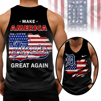 LIMITED EDITION - NEW CUSTOMIZED MLB16 DTS DETROIT TIGERS UNISEX TANK TOP