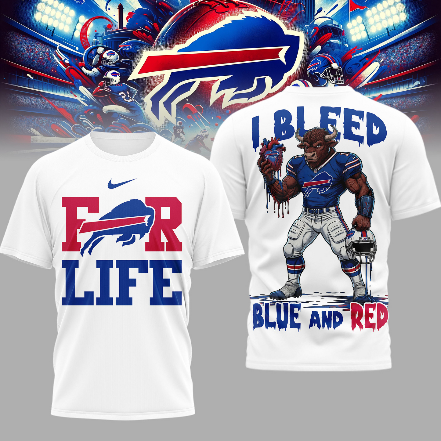 LIMITED EDITION - NEW CUSTOMIZED NFL03 BFB BF BILLS UNISEX T-SHIRT, POLO & HOODIE