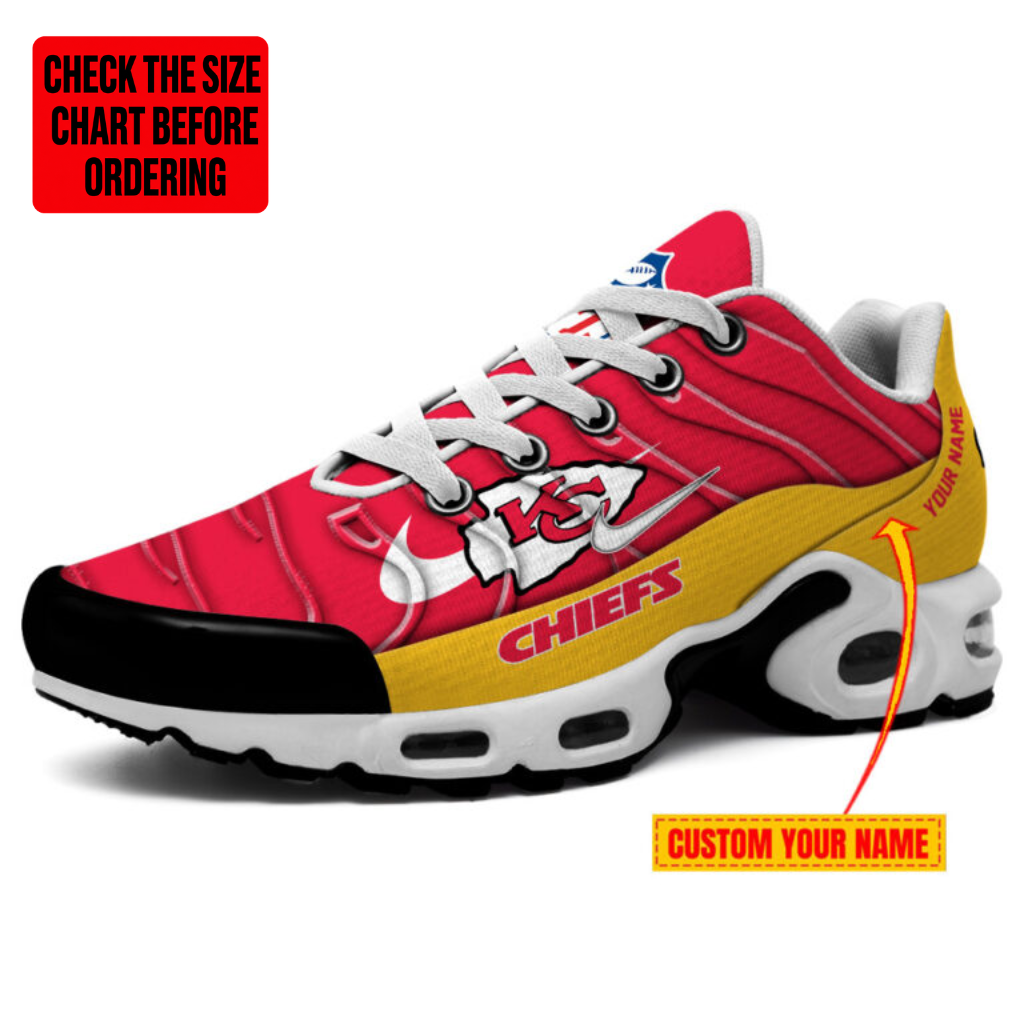 [SPECIAL OFFER] NEW CUSTOMIZED NFL01 KCC KANSAS CITY CHIEFS AIR MAX PLUS SNEAKERS