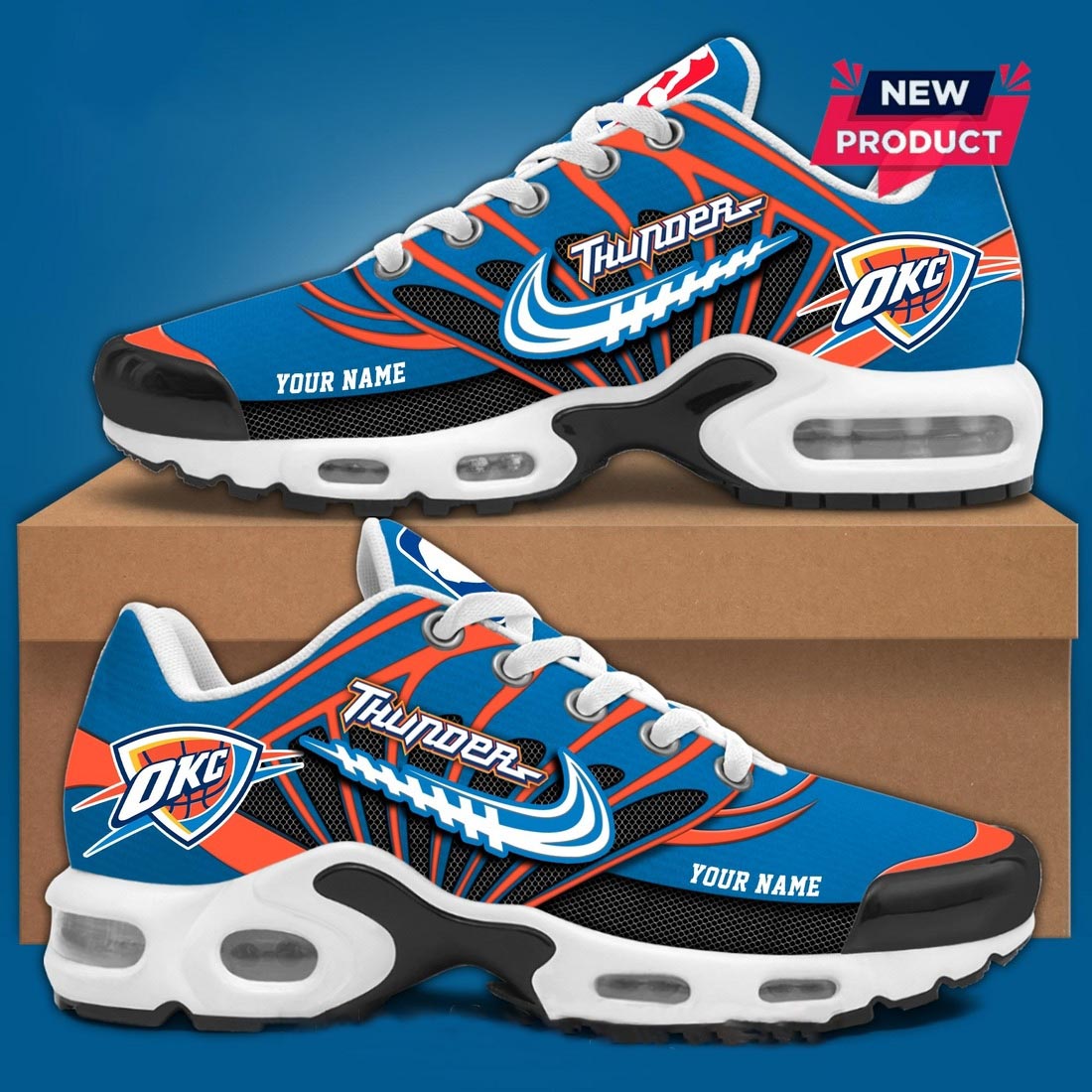 Oklahoma City Thunder Customized Air Max Plus Shoes Sneaker