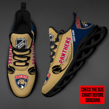 LIMITED EDITION - NEW CUSTOMIZED NHL01 FPT FLORIDA PANTHERS CLUNKY SNEAKERS