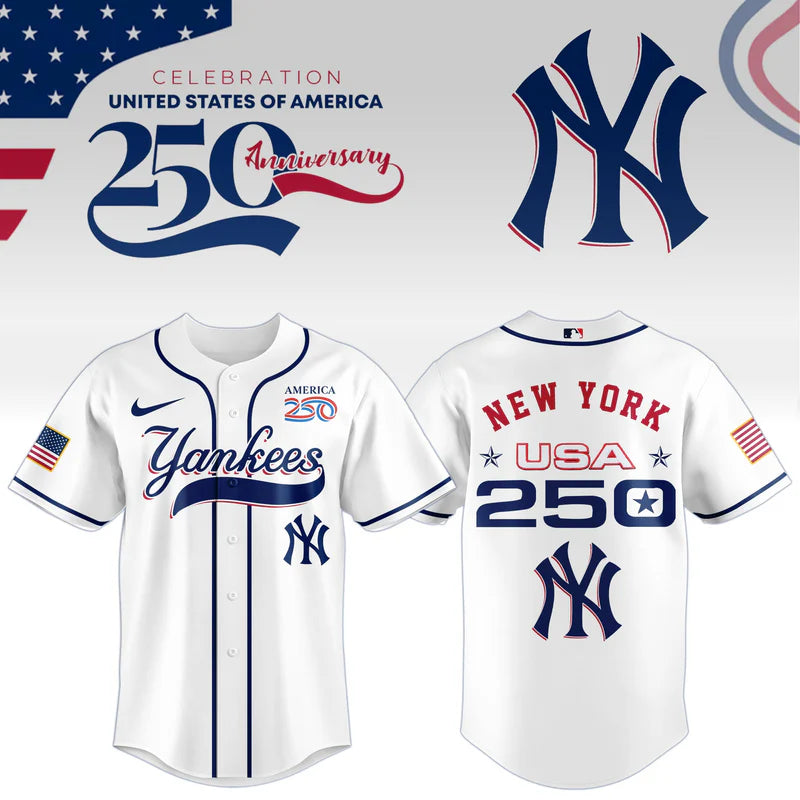 LIMITED EDITION - NEW CUSTOMIZED MLB01 NYY NEW YORK YANKEES BASEBALL JERSEY