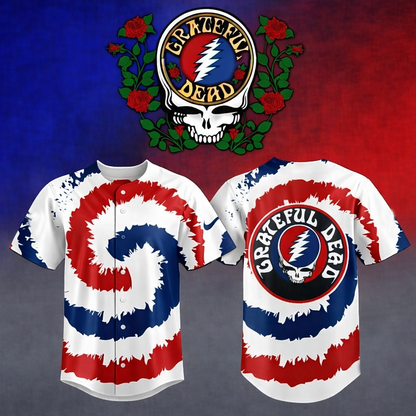 [FAN EXCLUSIVE] NEW CUSTOMIZED GRATEFUL DEAD BASEBALL JERSEY