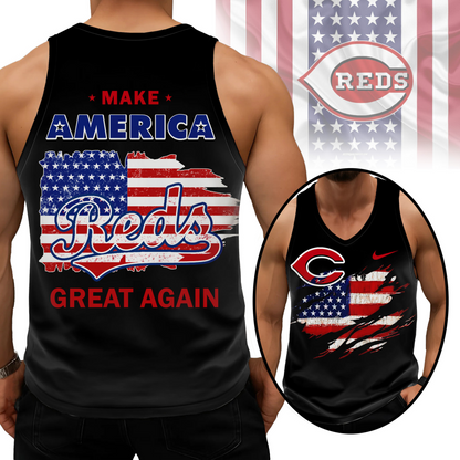 LIMITED EDITION - NEW CUSTOMIZED MLB05 CRS CINCINNATI REDS UNISEX TANK TOP