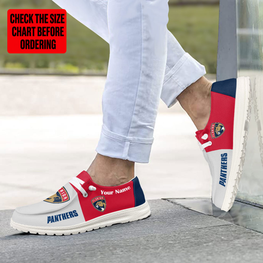 [SUPER SALE] NEW CUSTOMIZED NHL01 FPT FLORIDA PANTHERS PREMIUM LOAFER SHOES