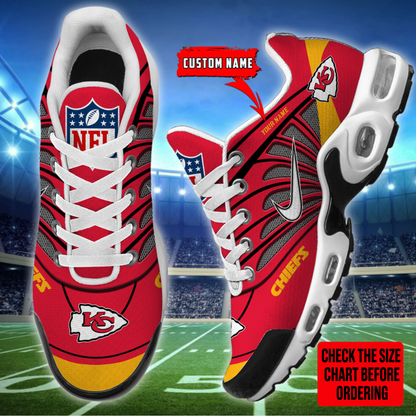 [SPECIAL OFFER] NEW CUSTOMIZED NFL01 KCC KANSAS CITY CHIEFS AIR MAX PLUS SNEAKERS