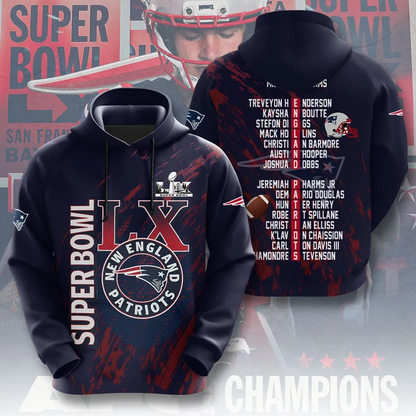 LIMITED EDITION - NEW CUSTOMIZED NFL27 NEP NEW ENGLAND PATRIOTS UNISEX T-SHIRT, POLO, HOODIE & JACKETS