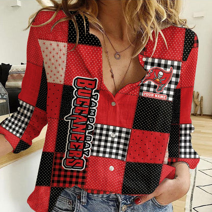 LIMITED EDITION - NEW CUSTOMIZED NFL10 TBB TAMPA BAY BUCCANEERS WOMEN CASUAL SHIRT FOR FAN