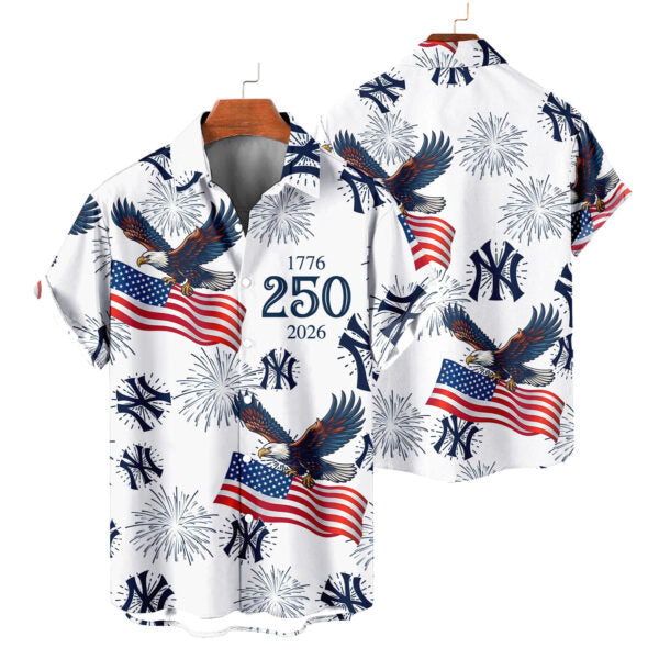 LIMITED EDITION - NEW CUSTOMIZED MLB01 NYY NEW YORK YANKEES UNISEX HAWAIIAN SHIRT