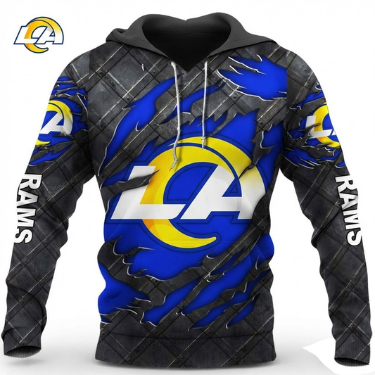 LIMITED EDITION - NEW CUSTOMIZED NFL22 LAR LOS ANGELES RAMS UNISEX T-SHIRT, POLO, HOODIE & JACKETS