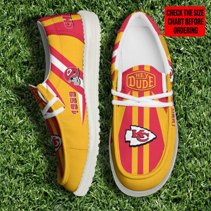 [SPECIAL OFFER] NEW CUSTOMIZED NFL01 KCC KANSAS CITY CHIEFS LOAFER SHOES