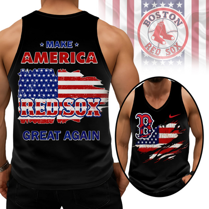 LIMITED EDITION - NEW CUSTOMIZED MLB03 BRS BOSTON RED SOX UNISEX TANK TOP