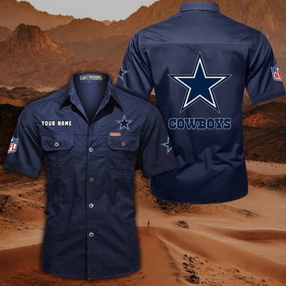 SPECIAL EDITION - NEW CUSTOMIZED NFL21 DCB DALLAS COWBOYS MUTICOLOR MEN'S CARGO SHIRT