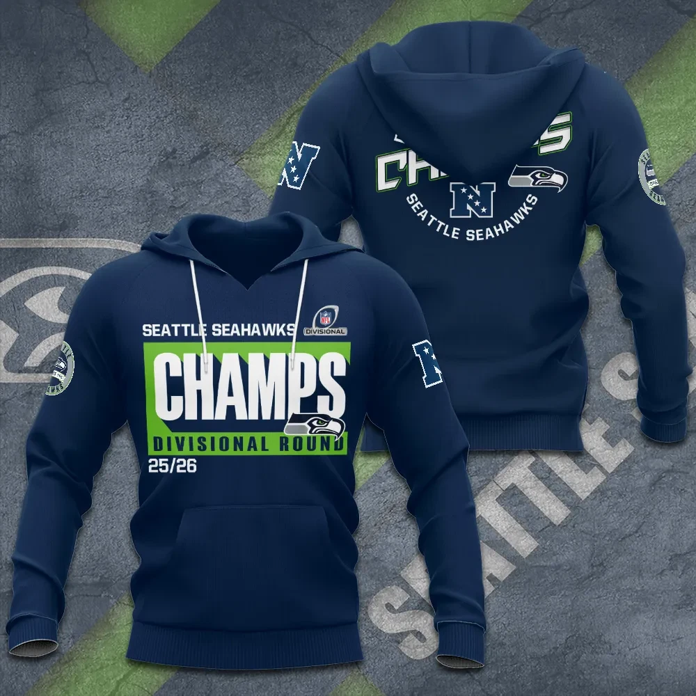 LIMITED EDITION - NEW CUSTOMIZED NFL06 SSH SEATTLE SEAHAWKS UNISEX T-SHIRT, POLO, HOODIE & JACKETS
