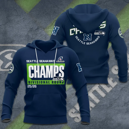 LIMITED EDITION - NEW CUSTOMIZED NFL06 SSH SEATTLE SEAHAWKS UNISEX T-SHIRT, POLO, HOODIE & JACKETS