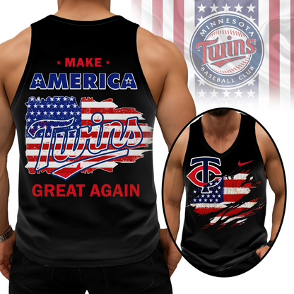 LIMITED EDITION - NEW CUSTOMIZED MLB22 MTS MINNESOTA TWINS UNISEX TANK TOP