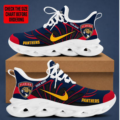 [SUPER SALE] NEW CUSTOMIZED NHL01 FPT FLORIDA PANTHERS CLUNKY SNEAKERS