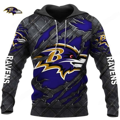 LIMITED EDITION - NEW CUSTOMIZED NFL28 BTR BALTIMORE RAVENS UNISEX T-SHIRT, POLO, HOODIE & JACKETS