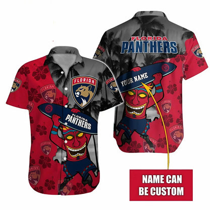 LIMITED EDITION - NEW CUSTOMIZED NHL01 FPT FLORIDA PANTHERS UNISEX HAWAIIAN SHIRT