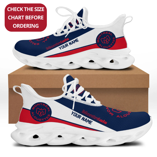 [FAN EXCLUSIVE] NEW CUSTOMIZED CFL01 MTL MONTREAL ALOUETTES MAX SOUL SHOES