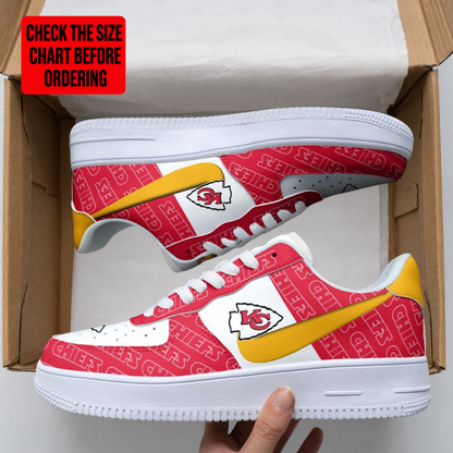 [SPECIAL OFFER] NEW CUSTOMIZED NFL01 KCC KANSAS CITY CHIEFS AF1 SHOES