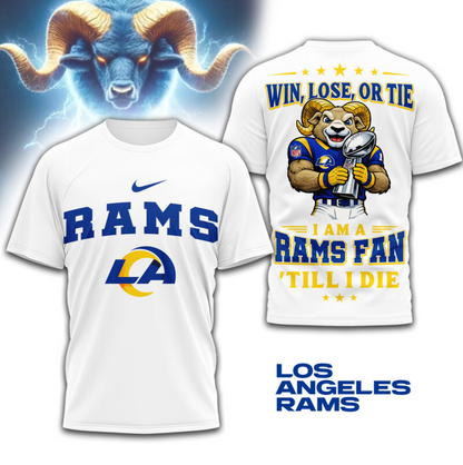 LIMITED EDITION - NEW CUSTOMIZED NFL22 LAR LOS ANGELES RAMS UNISEX T-SHIRT, POLO, HOODIE & JACKETS