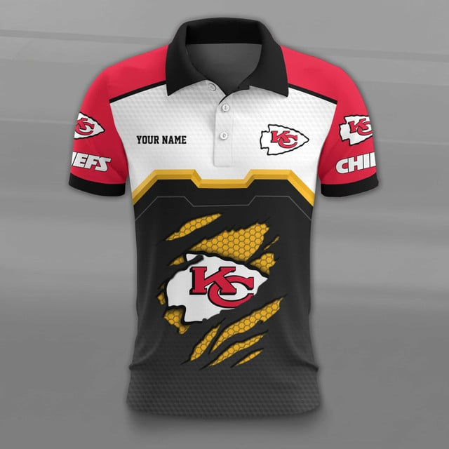 LIMITED EDITION - NEW CUSTOMIZED NFL01 KCC KANSAS CITY CHIEFS UNISEX T-SHIRT, POLO, HOODIE & JACKETS