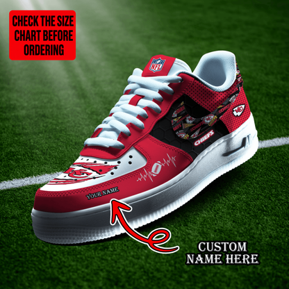 [SPECIAL OFFER] NEW CUSTOMIZED NFL01 KCC KANSAS CITY CHIEFS AF1 SHOES
