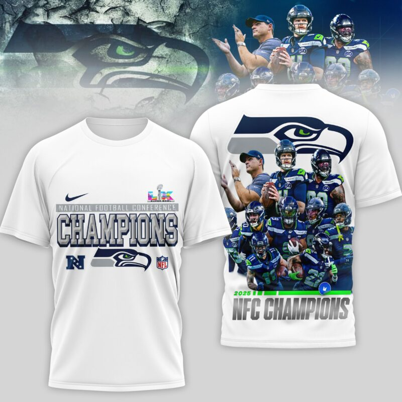 LIMITED EDITION - NEW CUSTOMIZED NFL06 SSH SEATTLE SEAHAWKS UNISEX T-SHIRT, POLO, HOODIE & JACKETS