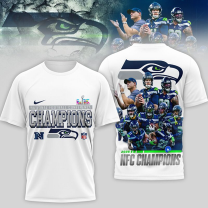 LIMITED EDITION - NEW CUSTOMIZED NFL06 SSH SEATTLE SEAHAWKS UNISEX T-SHIRT, POLO, HOODIE & JACKETS