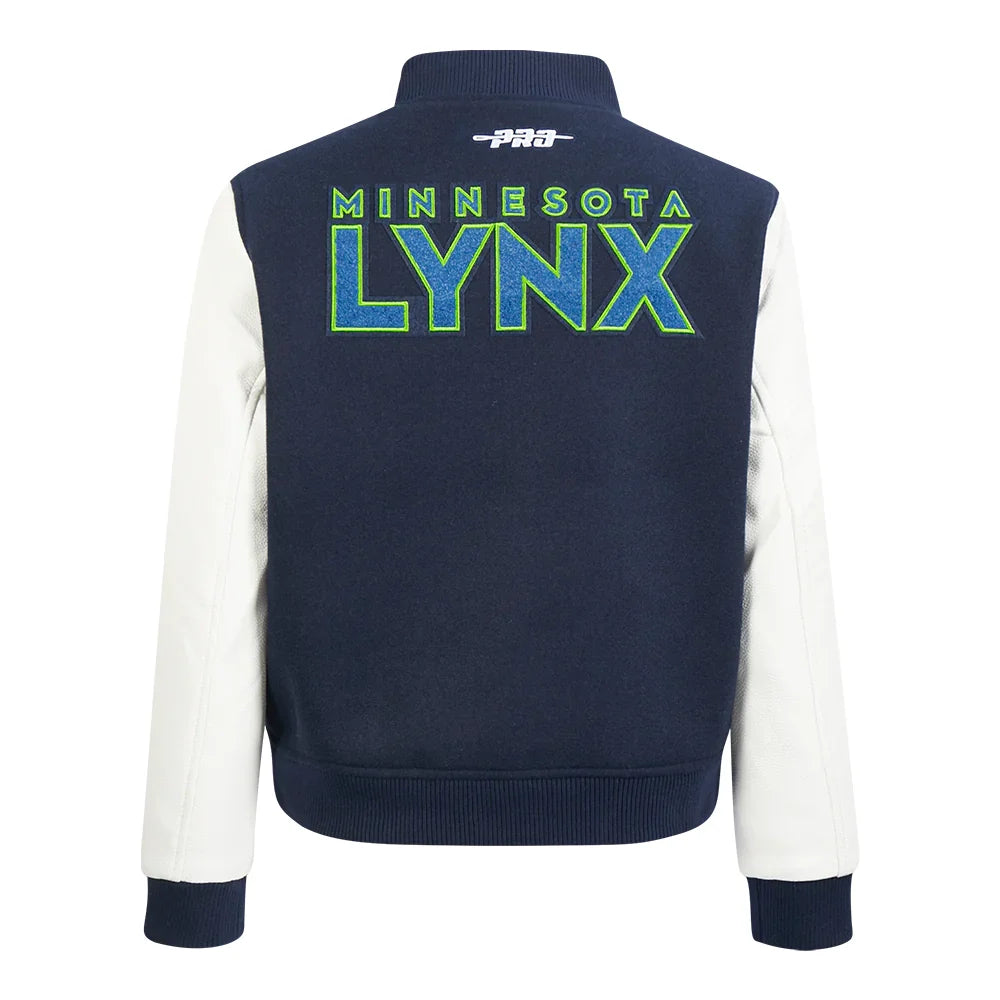 LIMITED EDITION - NEW CUSTOMIZED WNBA09 MNL MN LYNX BASEBALL JACKET, SATIN VARSITY JACKET 03