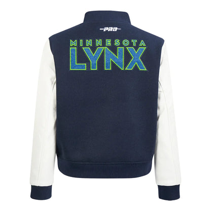 LIMITED EDITION - NEW CUSTOMIZED WNBA09 MNL MN LYNX BASEBALL JACKET, SATIN VARSITY JACKET 03