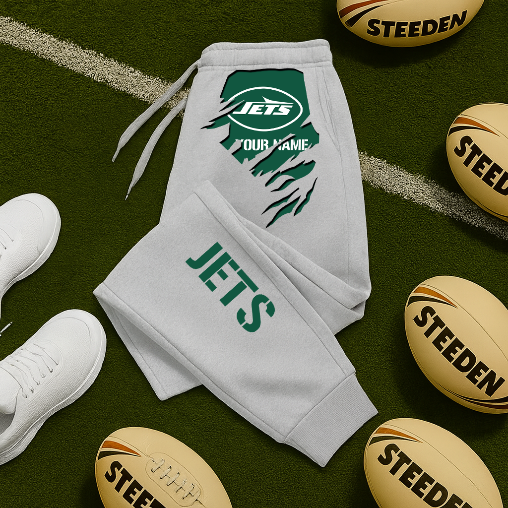 LIMITED EDITION - NEW PERSONALIZED NFL25 NYJ NEW YORK JETS JOGGERS